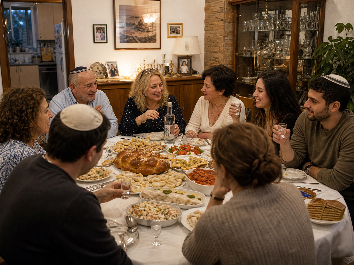 השולחן של ולדימיר וסבטלנה באשדוד